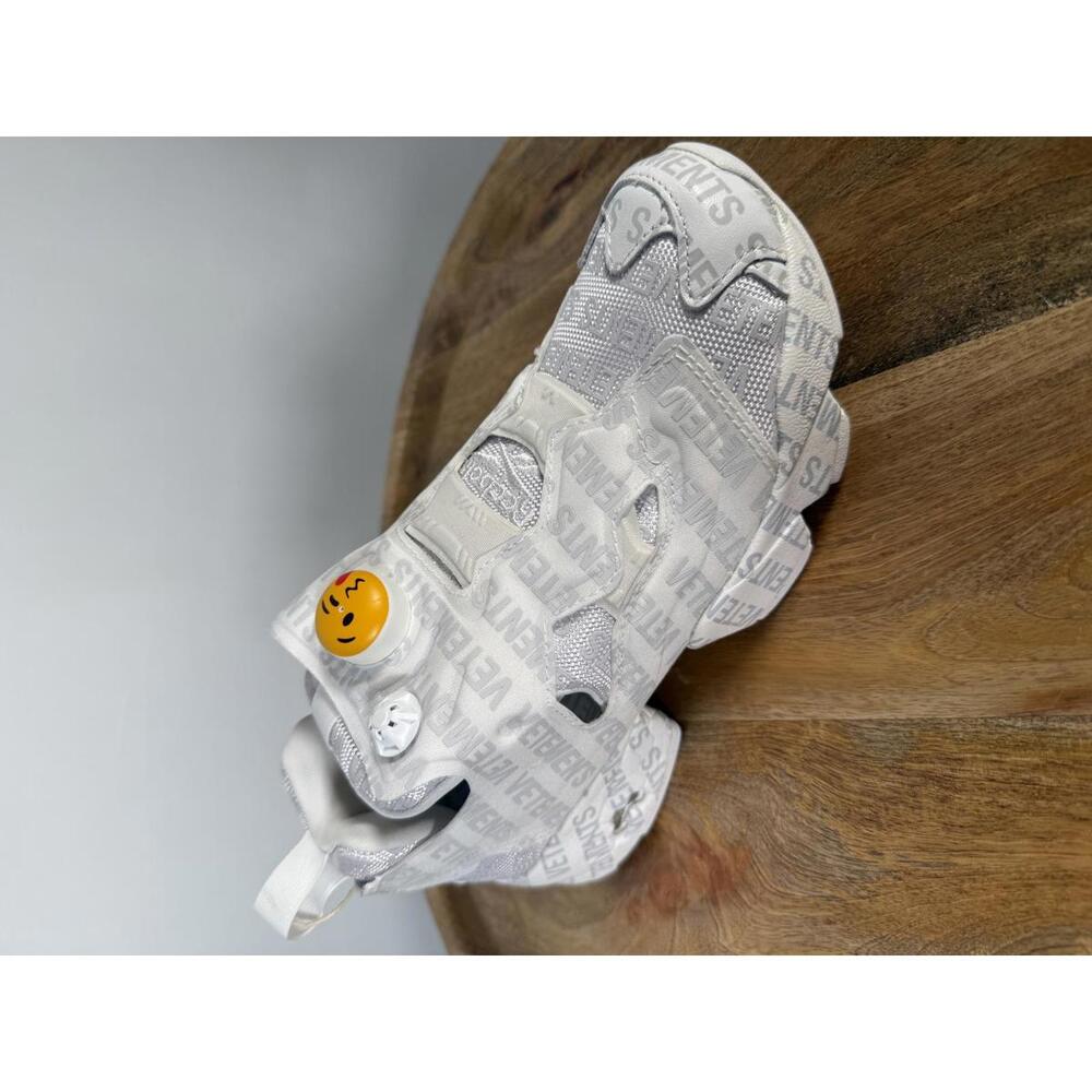 VETEMENTS x Reebok InstaPump Fury Emoji Sneakers White US 4 EU 34.5 NWB - Picture 5 of 13